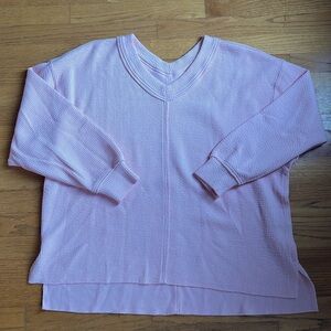 Aerie pink neck sweater